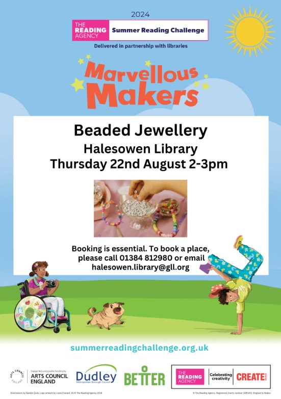 Halesowen Library - Beaded Jewellery Craft